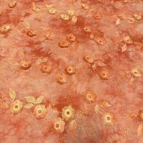 Batiste de coton brodée 4885 Batiste de coton brodée 4885