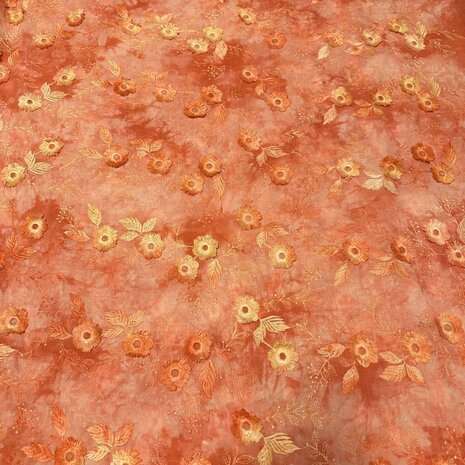 Katoen Batist Geborduurd 4885 Katoen Batist Geborduurd 4885