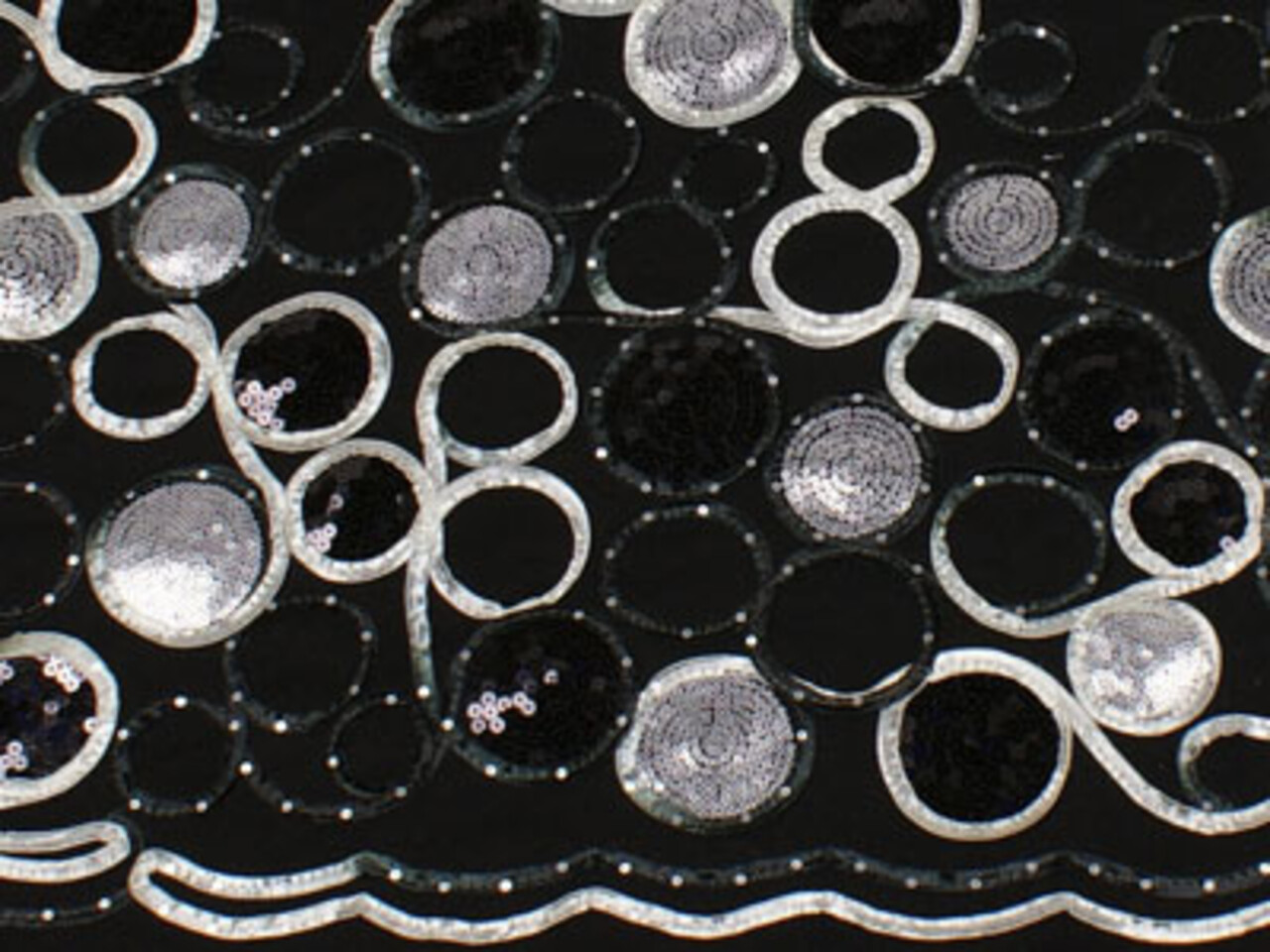 NJ COUPON - Wool 691 - black 50X145CM (EDGE FABRIC)