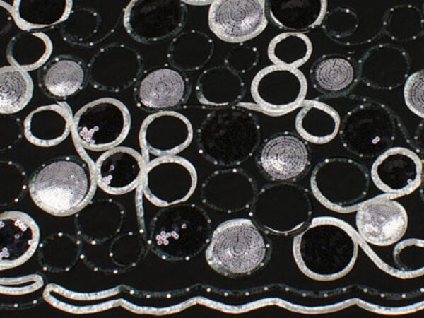 NJ COUPON - Wool 691 - black 50X145CM (EDGE FABRIC)