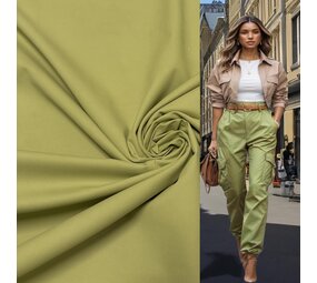 Coton Stretch 4909 - vert olive Coton Stretch 4909 - vert olive