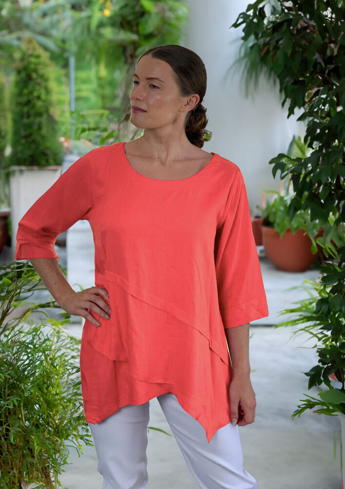 Light Linen 4910 - Coral Light Linen 4910 - Coral