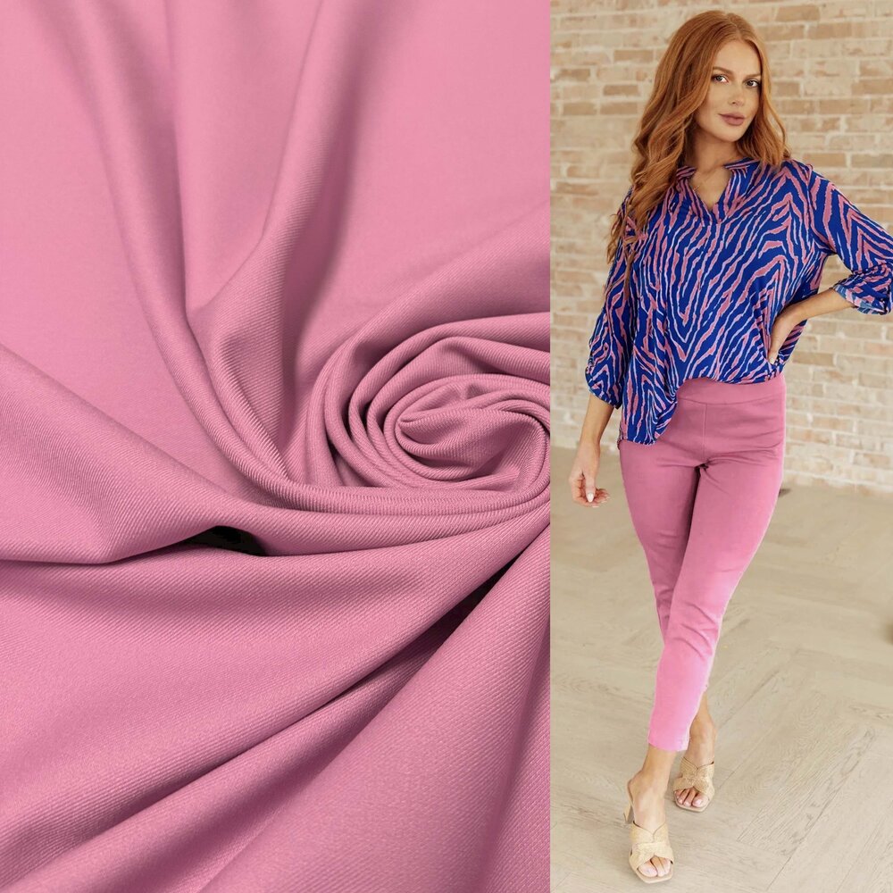 Terlenka bi-stretch 4917 - roze