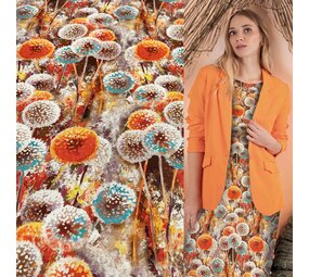 Jet d'encre en lin et viscose 4878