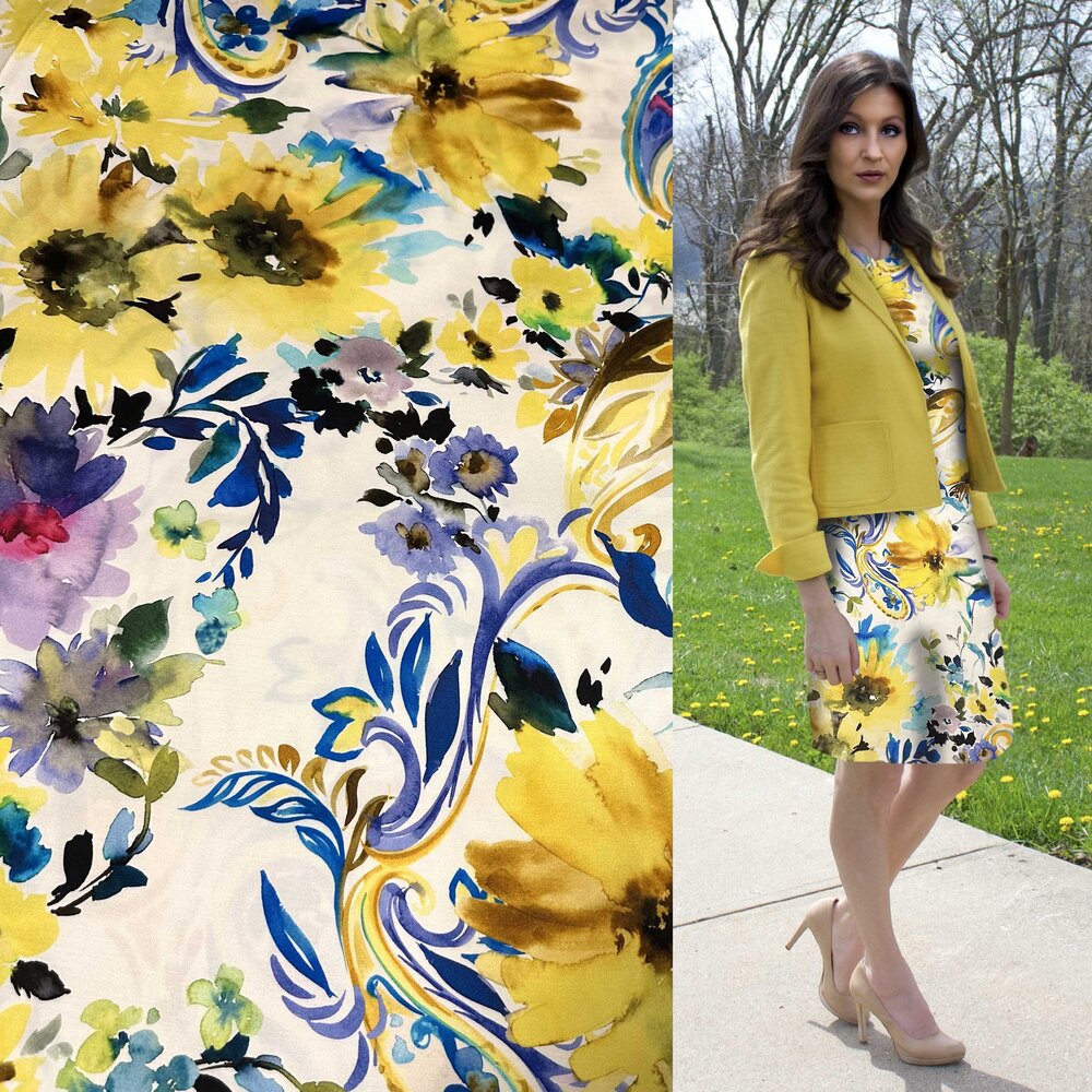 Jet d'encre en viscose extensible 4967