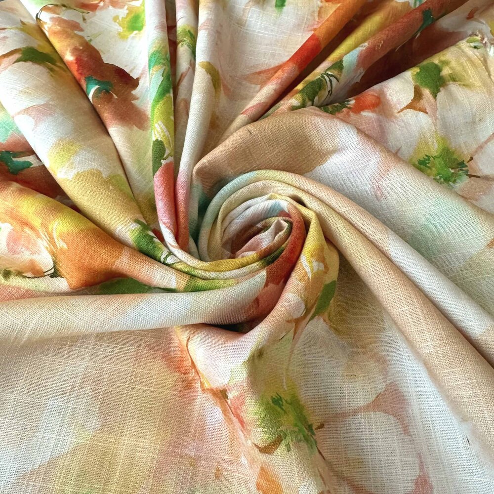 Jet d'encre en lin et viscose 4970