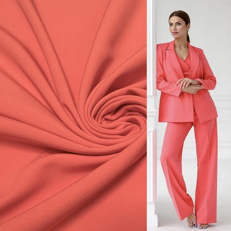 Terlenka bi-stretch 4975 - koraal Terlenka bi-stretch 4975 - koraal