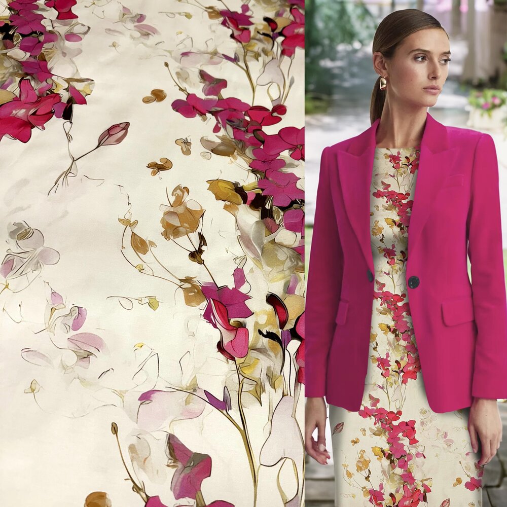 Jet d'encre en viscose extensible 4978