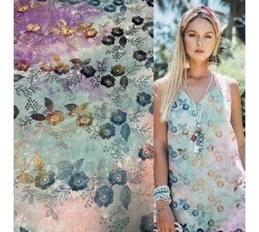 Cotton Batist Embroidered 4979