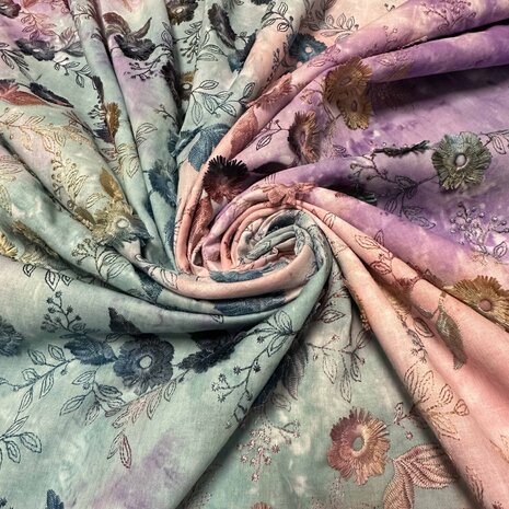 Cotton Batist Embroidered 4979