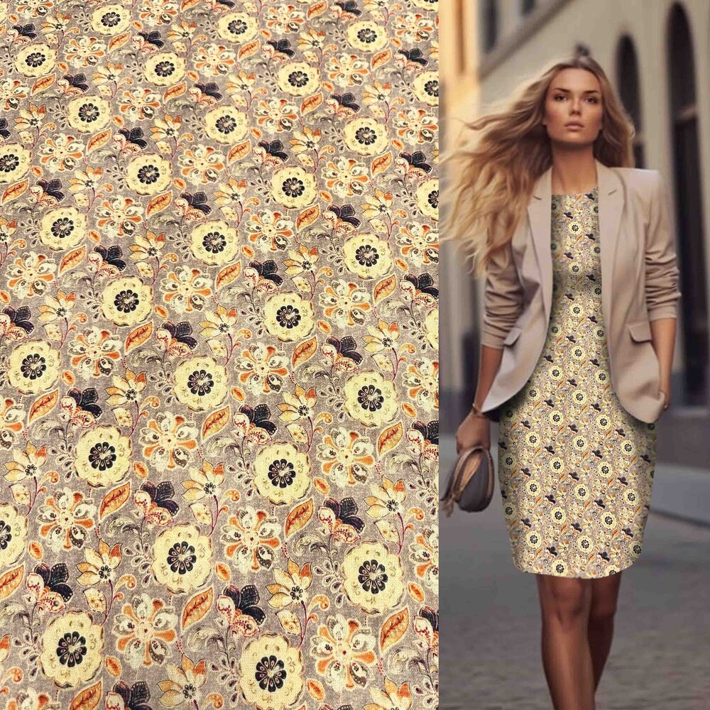 Linen Viscose Inkjet 4988 Linen Viscose Inkjet 4988