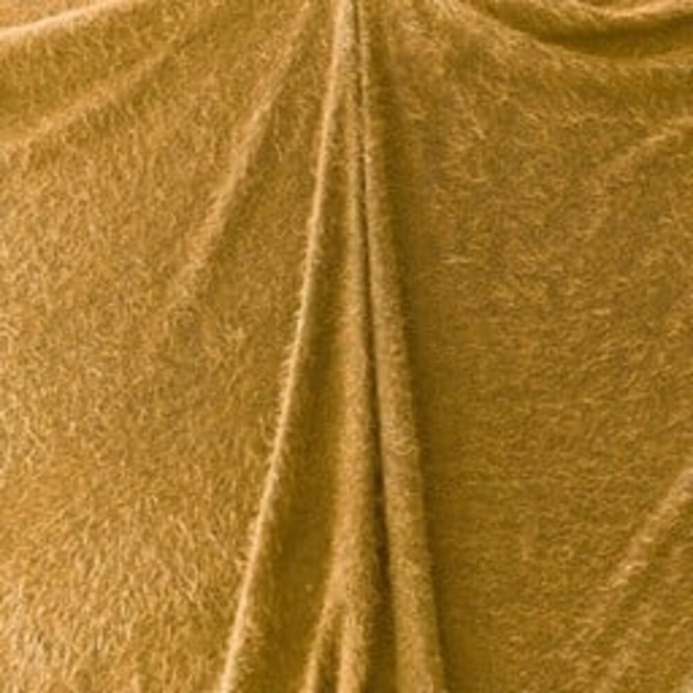 NJ COUPON - Fluffy Kreisel Melange FB02 - ocher yellow 180X150CM NJ COUPON - Fluffy Kreisel Melange FB02 - ocher yellow 180X150CM