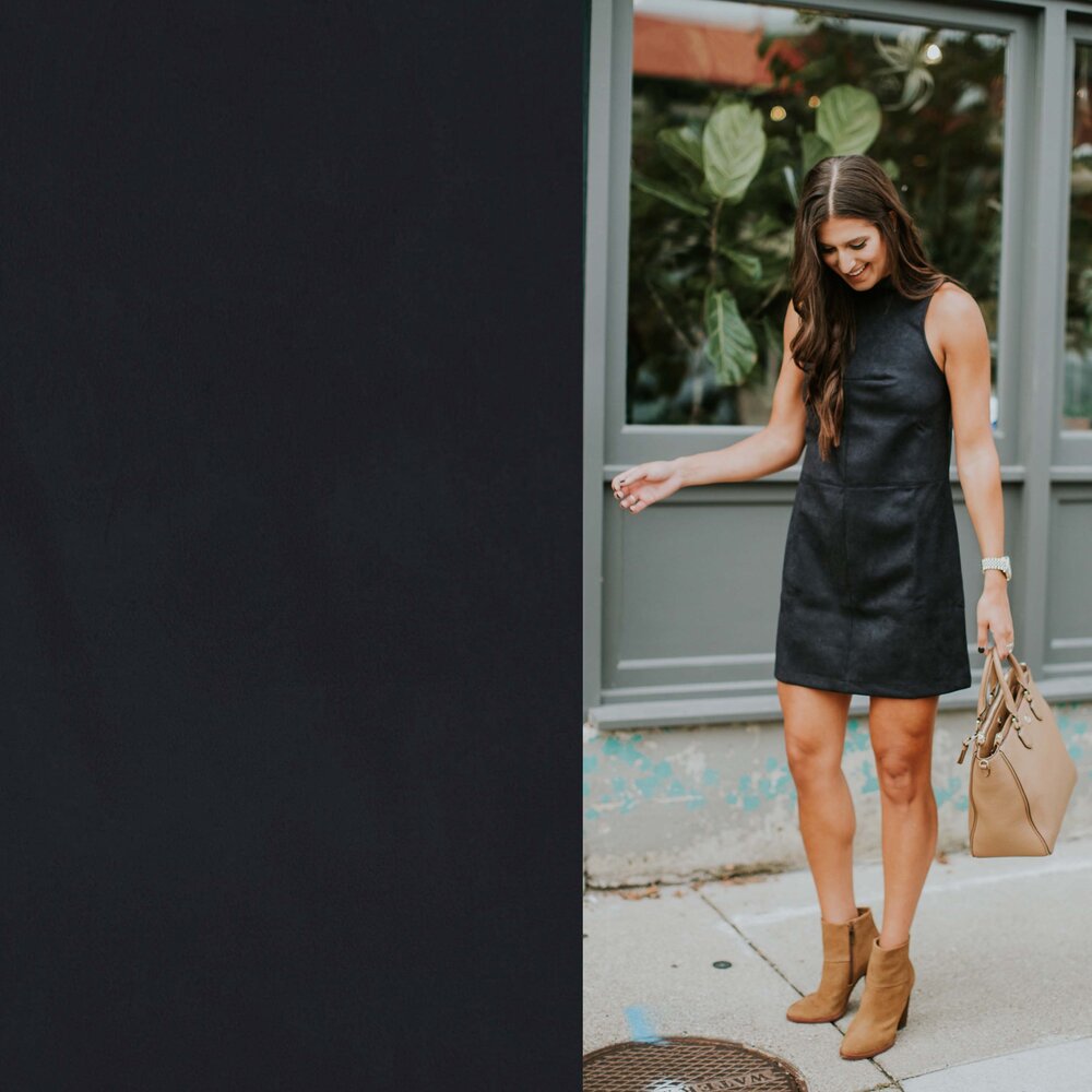 NJ COUPON - Suédine Stretch SU32 - noir 90X148CM NJ COUPON - Suédine Stretch SU32 - noir 90X148CM