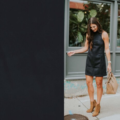 NJ COUPON - Suédine Stretch SU32 - noir 90X148CM NJ COUPON - Suédine Stretch SU32 - noir 90X148CM