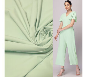 Italian Travel Stretch Jersey J32 - powder green Italian Travel Stretch Jersey J32 - powder green