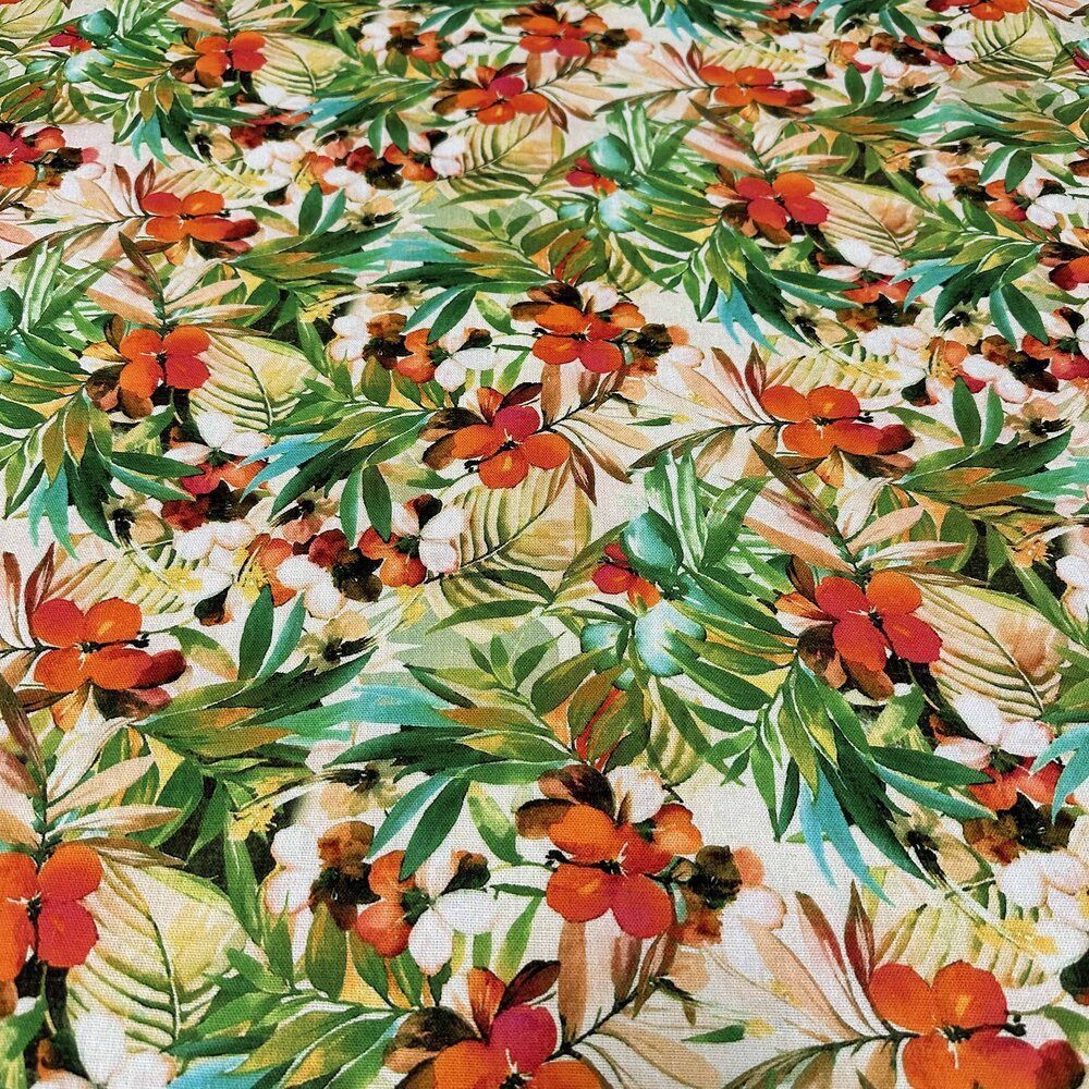 Jet d'encre en lin et viscose 4995