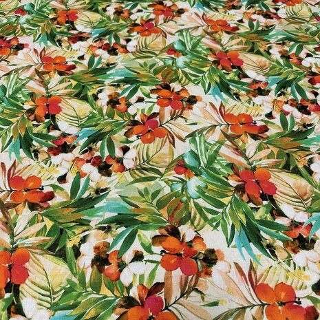 Jet d'encre en lin et viscose 4995