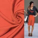 Tricot extensible à structure gaufrée 4997 - rouge Tricot extensible à structure gaufrée 4997 - rouge