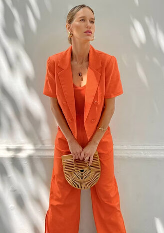 Katoen Stretch 5001- oranje