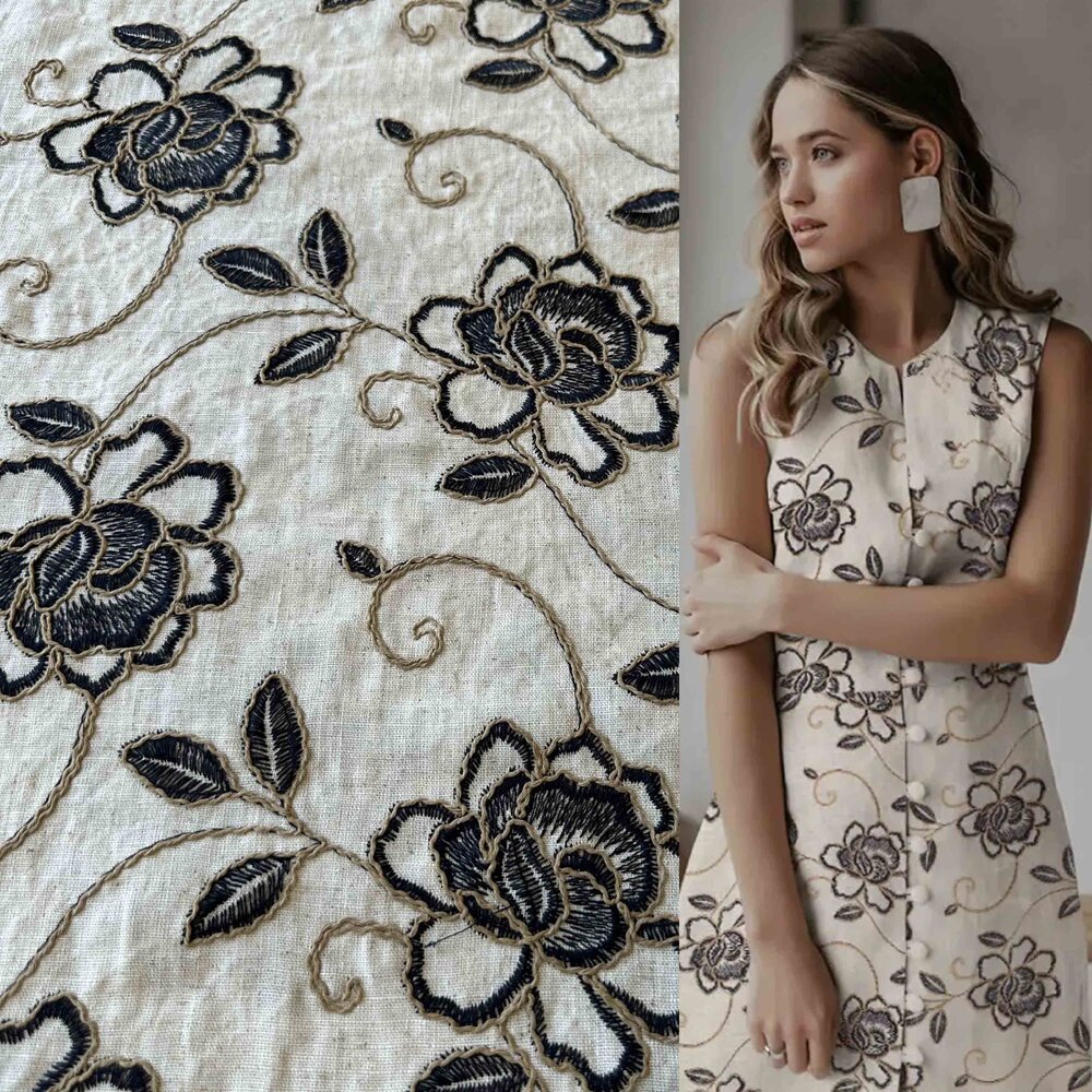 Linen Embroidered 5021