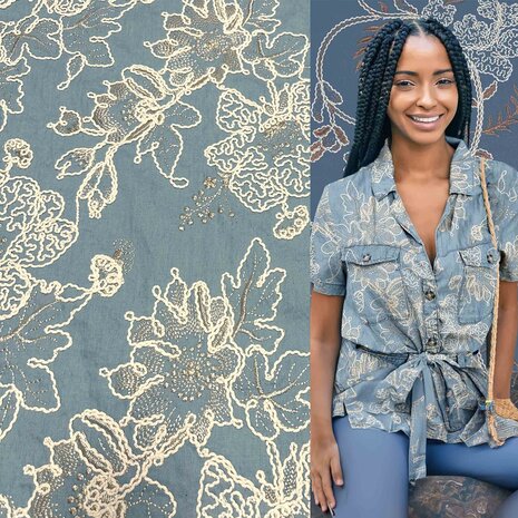 Jeans Embroidered 5027