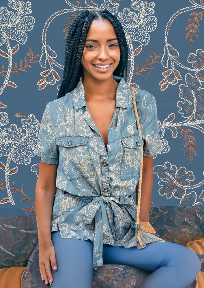 Jeans Embroidered 5027