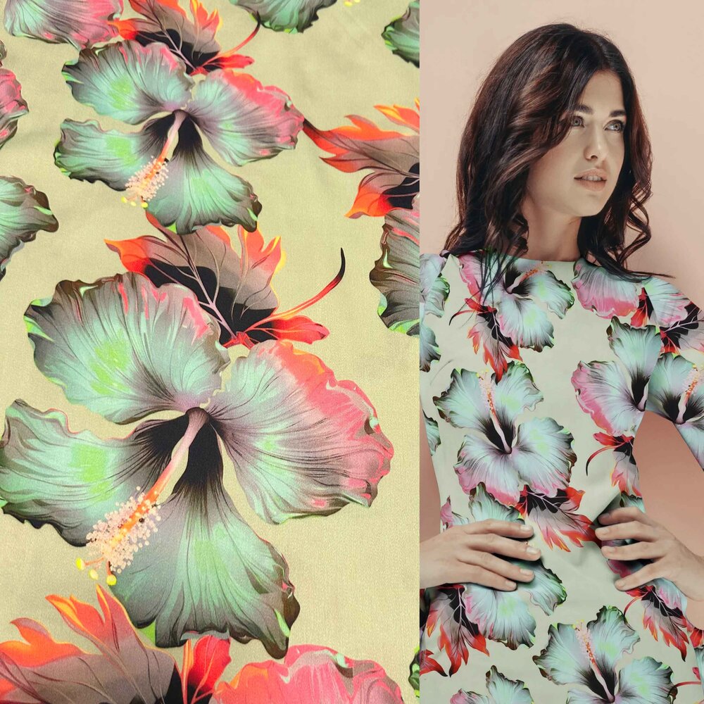 Viscose stretch jet d'encre 5028 Viscose stretch jet d'encre 5028