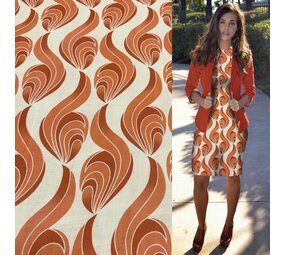 Viscose aspect lin jet d'encre 5029