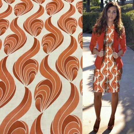 Viscose aspect lin jet d'encre 5029