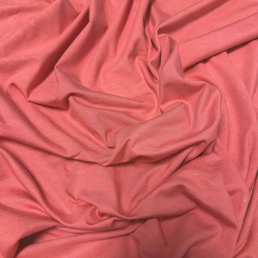 Jersey viscose 5077 - rose corail Jersey viscose 5077 - rose corail