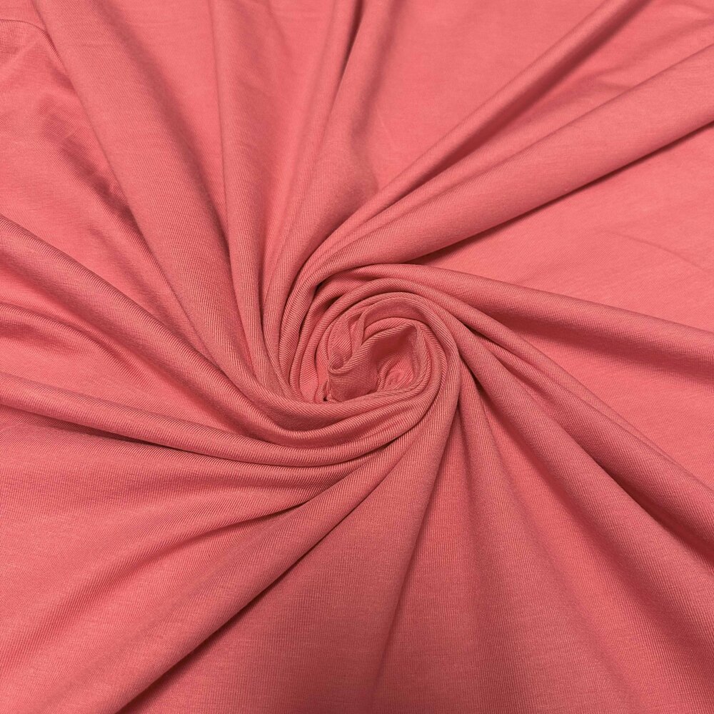 Jersey viscose 5077 - rose corail Jersey viscose 5077 - rose corail