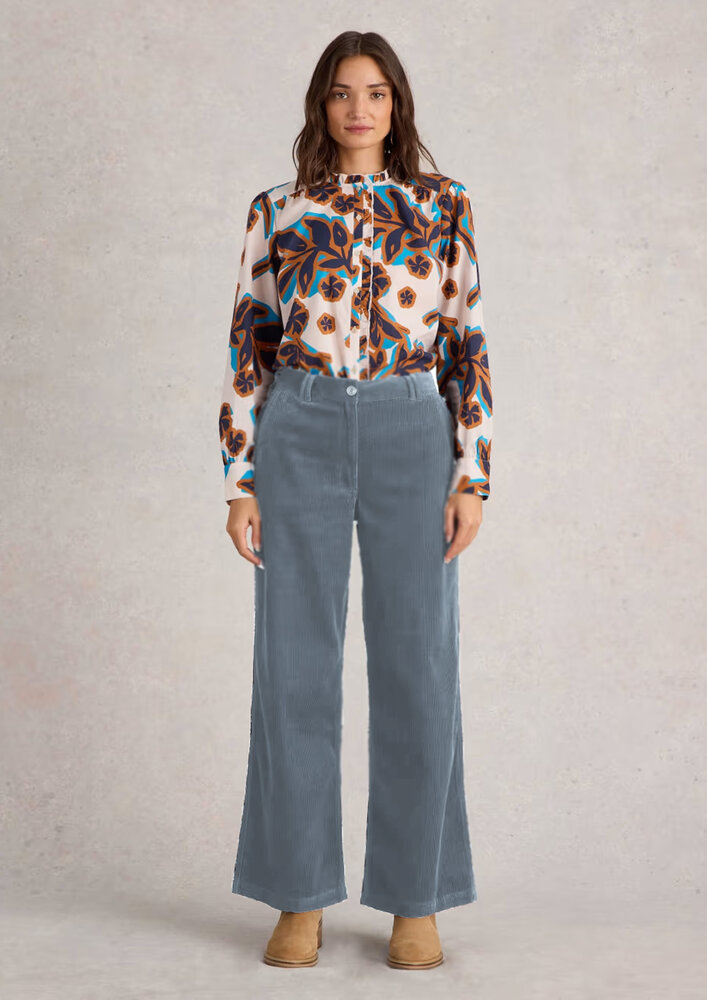 Feincord 5080 - Jeansblau