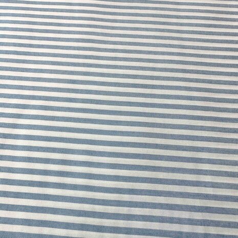 Viscose Poplin 5081 - blauw/wit Viscose Poplin 5081 - blauw/wit