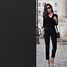 COUPON VJ - Gabardine Terlenka Stretch T17 - noir 80X140CM COUPON VJ - Gabardine Terlenka Stretch T17 - noir 80X140CM