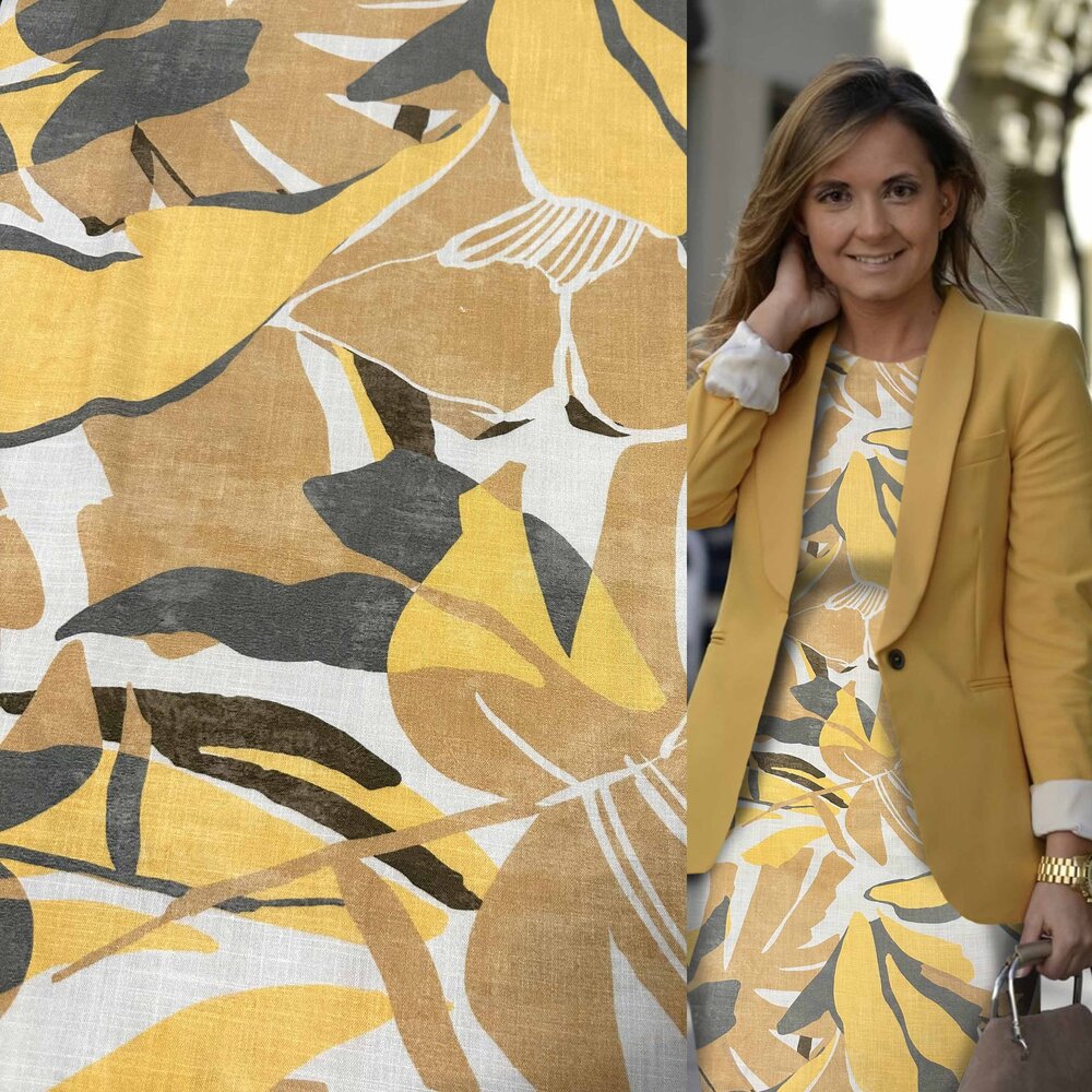 Viscose aspect lin jet d'encre 5101