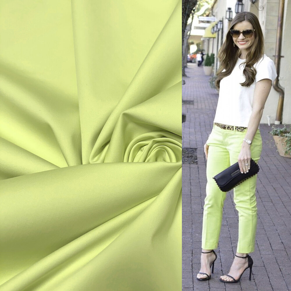 Cotton Stretch 5086- lime green