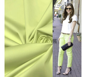 Coton Stretch 5086 - vert citron Coton Stretch 5086 - vert citron