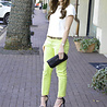 Coton Stretch 5086 - vert citron Coton Stretch 5086 - vert citron