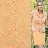 Baumwollbatist bestickt 5109 - orange Baumwollbatist bestickt 5109 - orange