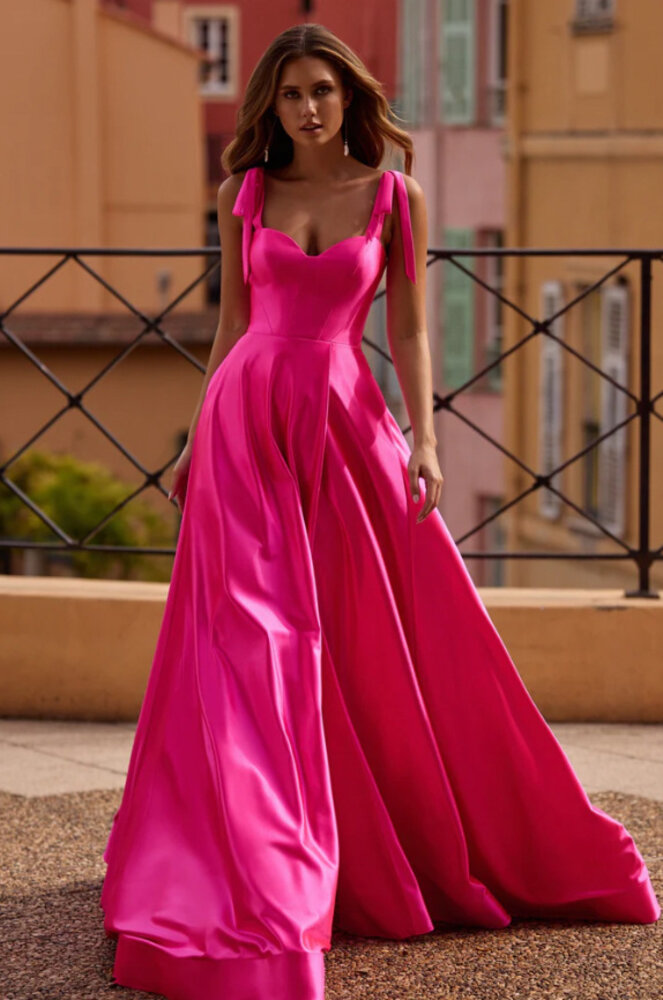 Glans Katoen Uni S31 - fuchsia Glans Katoen Uni S31 - fuchsia