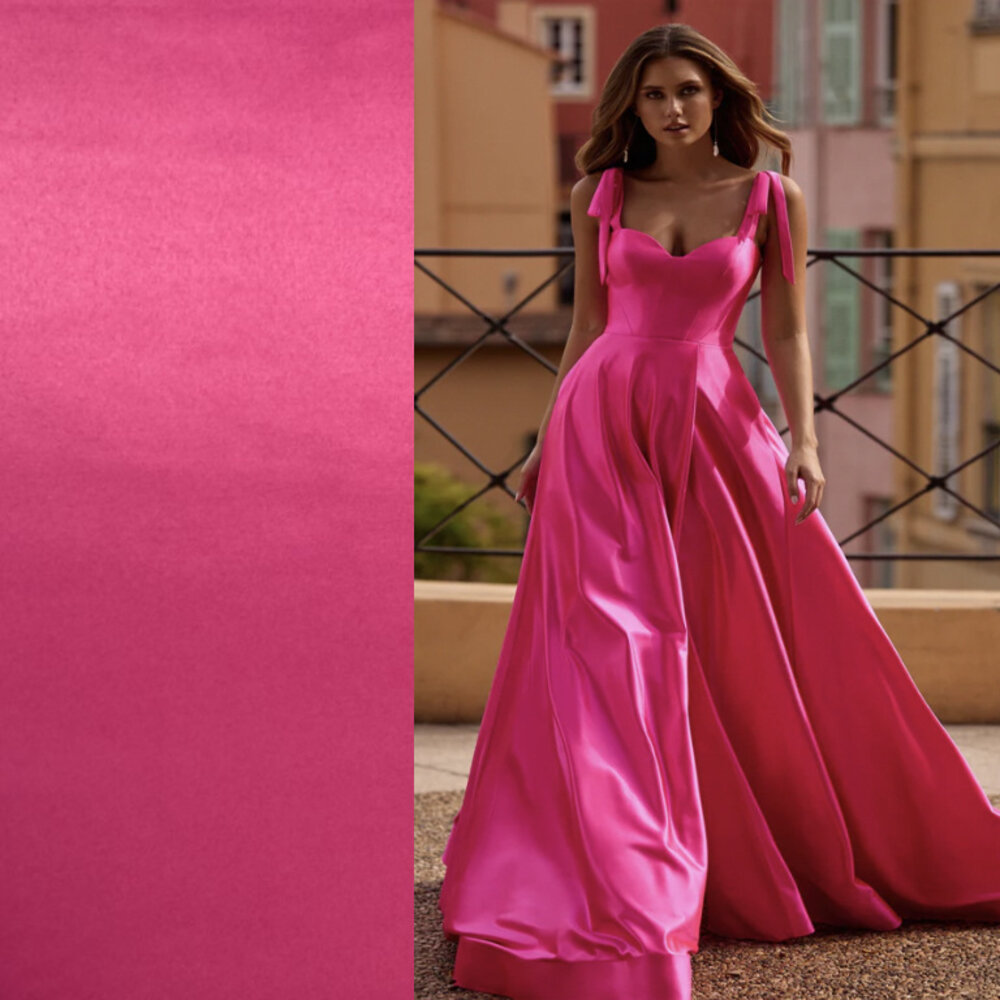 Glans Katoen Uni S31 - fuchsia Glans Katoen Uni S31 - fuchsia