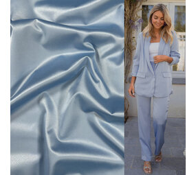 Glanz Baumwolle Uni S37 - hellblau - Glanz Baumwolle Uni S37 - hellblau -