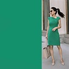 VJ COUPON - Punta di Roma P09 - smaragd groen 50+55X145CM VJ COUPON - Punta di Roma P09 - smaragd groen 50+55X145CM