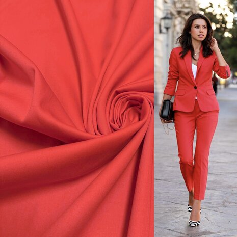 Coton Stretch 5119- rouge
