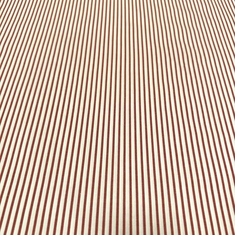 Katoen Poplin 5122 - rood/wit Katoen Poplin 5122 - rood/wit