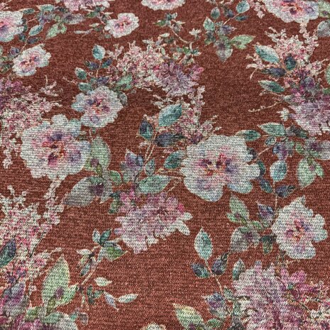 Tissu tricoté à motif floral 5140 Tissu tricoté à motif floral 5140