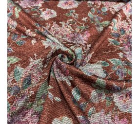 Knitted fabric with floral design 5140 Knitted fabric with floral design 5140