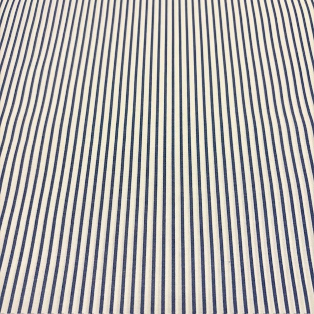 Baumwollpopeline 5142 - Jeansblau/Weiß Baumwollpopeline 5142 - Jeansblau/Weiß