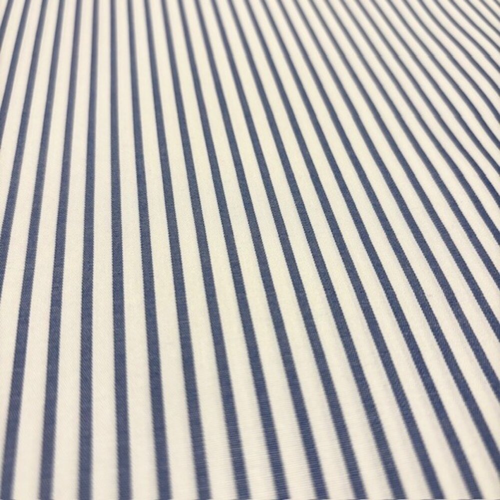 Baumwollpopeline 5142 - Jeansblau/Weiß Baumwollpopeline 5142 - Jeansblau/Weiß