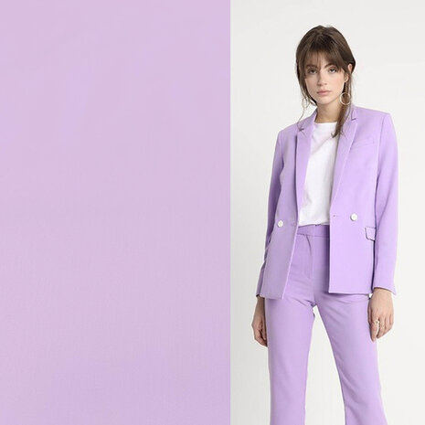 COUPON VJ - Satin de coton Comfort Stretch SK08 - lilas 80X135CM COUPON VJ - Satin de coton Comfort Stretch SK08 - lilas 80X135CM